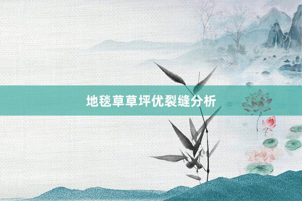 地毯草草坪优裂缝分析